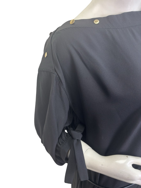 Louis Vuitton Black Boat Neck Blouse