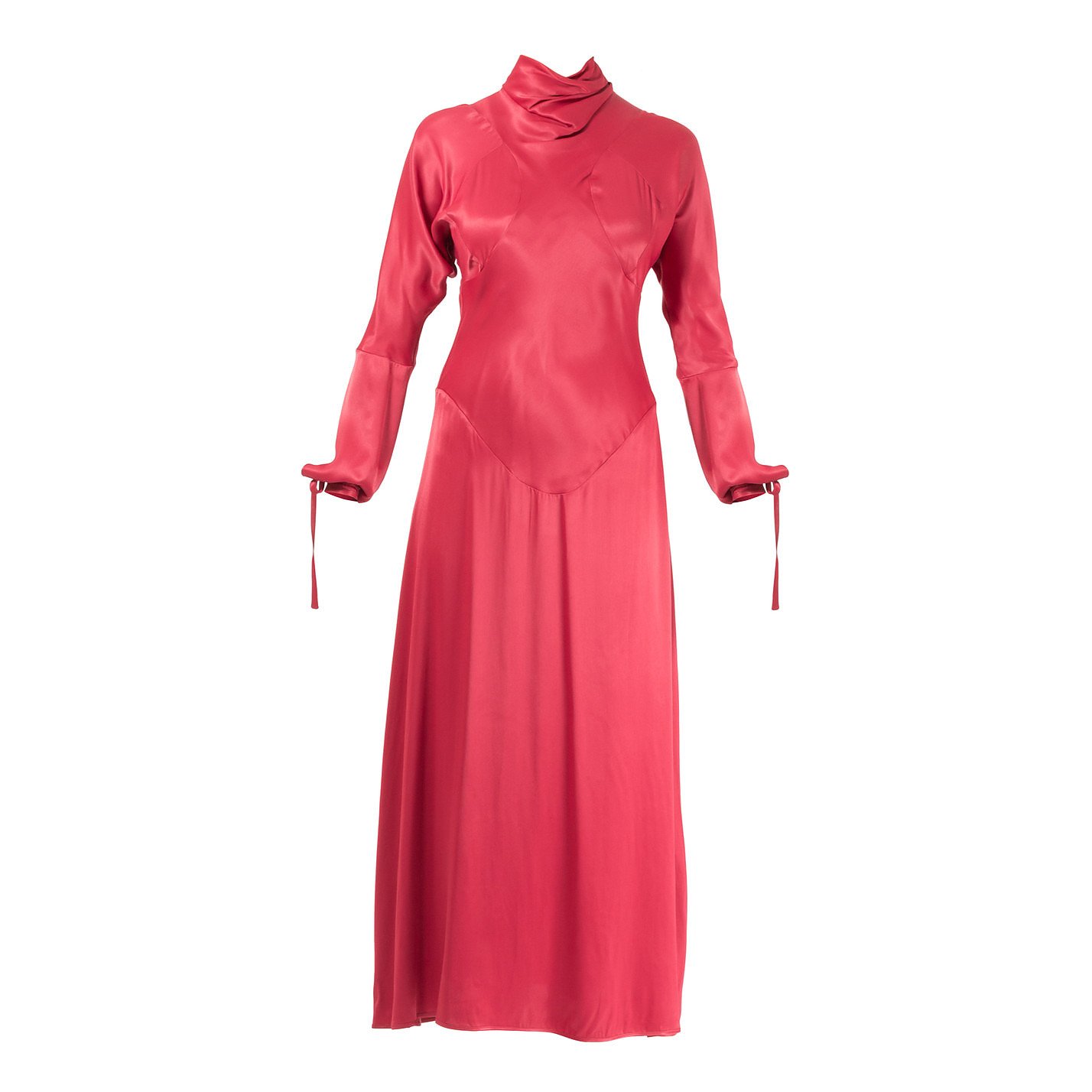 polo neck gown