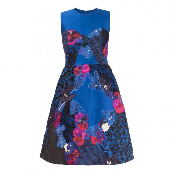 Erdem Tessa Embroidered Skater Dress