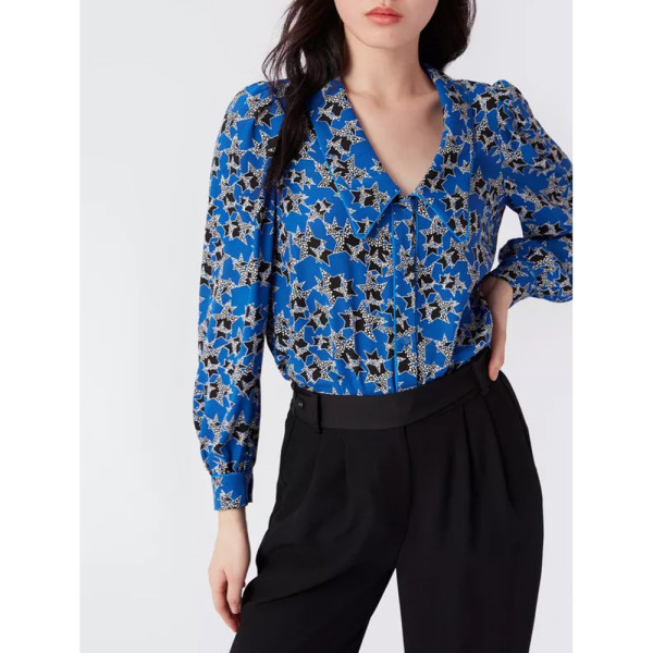 Diane von Furstenberg Star Print Blouse