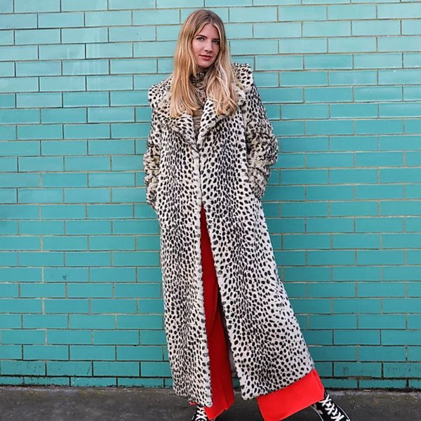 Miranda Dunn Long Leopard Coat