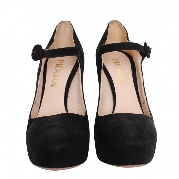 PRADA Suede Platform Pumps