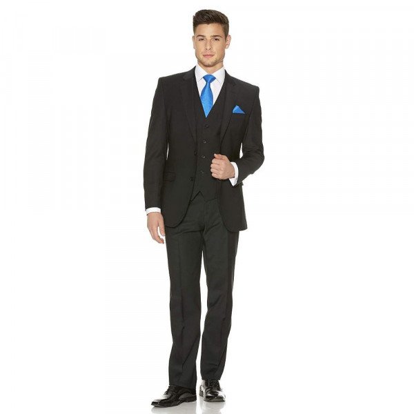 My Wardrobe Mens Black Slim Fit Trousers