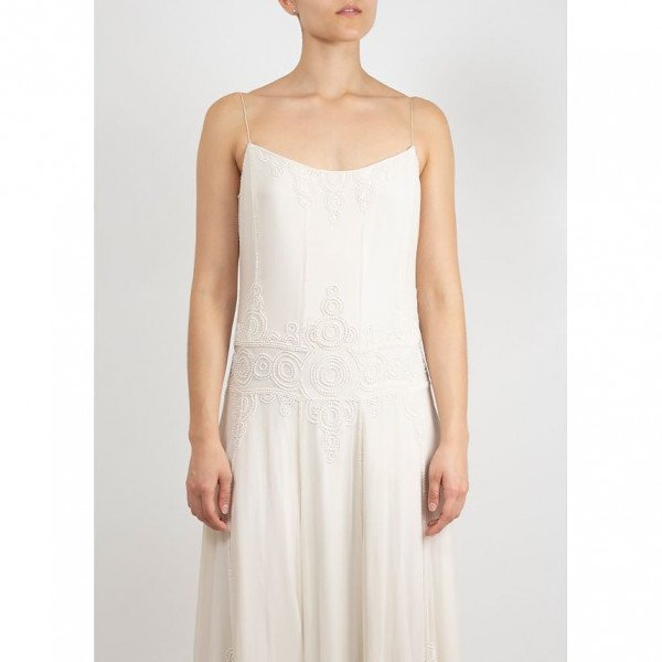 Bamford Strappy Beaded Midi Dress