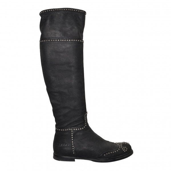 Studded knee high on sale boots