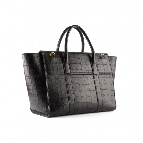 Rent Buy Mulberry Bayswater Bag In Embossed Croc Print MY WARDROBE HQ