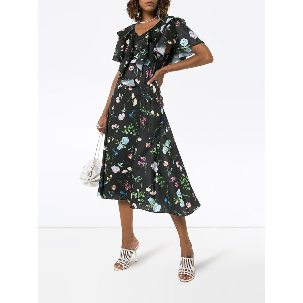 Paper London Maeva Ruffle Floral Dress