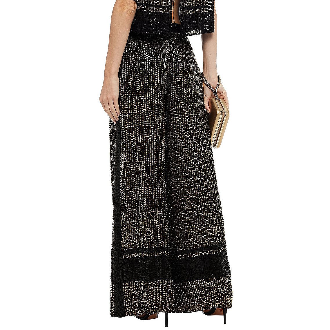 Amanda Wakeley Sequinned Embroidery Trousers