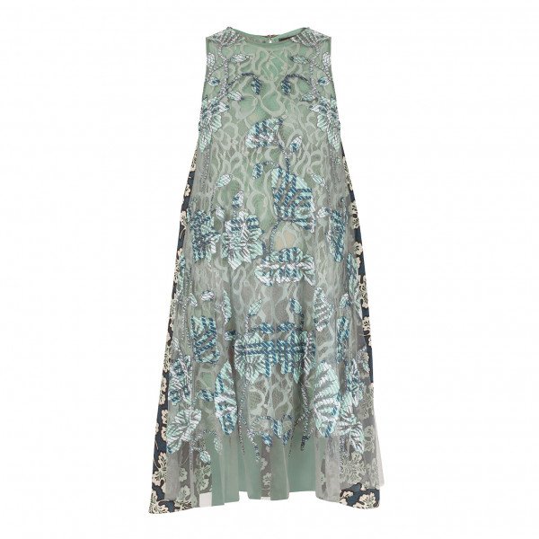 Biyan Agatha Appliquéd Tulle Dress