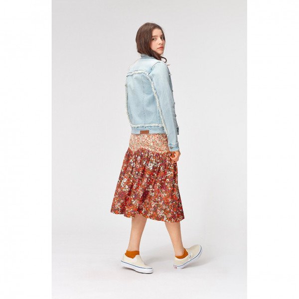 Molo Kids Hattie Jacket in Light Tinted Blue