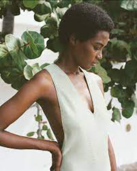 Attersee Twist Back Green Maxi Dress