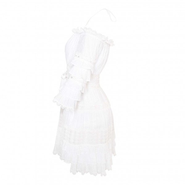 ZIMMERMANN Ruffle Off-The-Shoulder Mini Dress