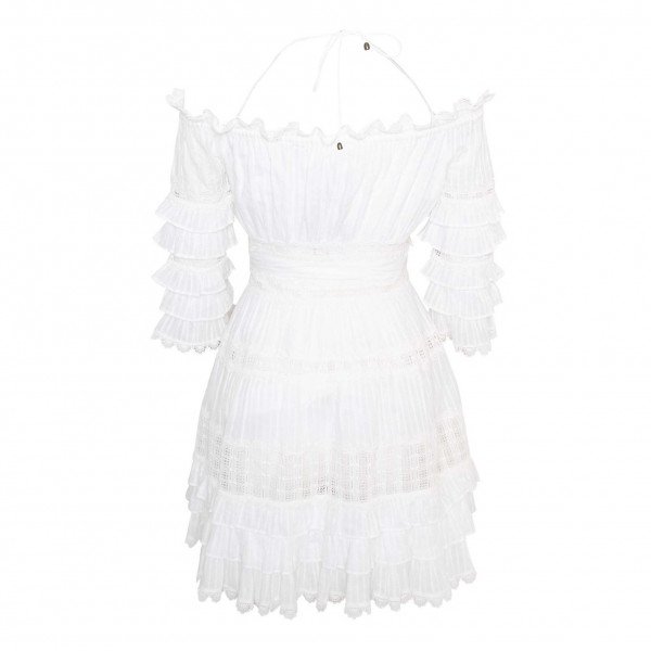 ZIMMERMANN Ruffle Off-The-Shoulder Mini Dress