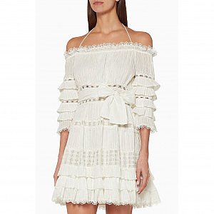Zimmermann corsair top frill corset dress