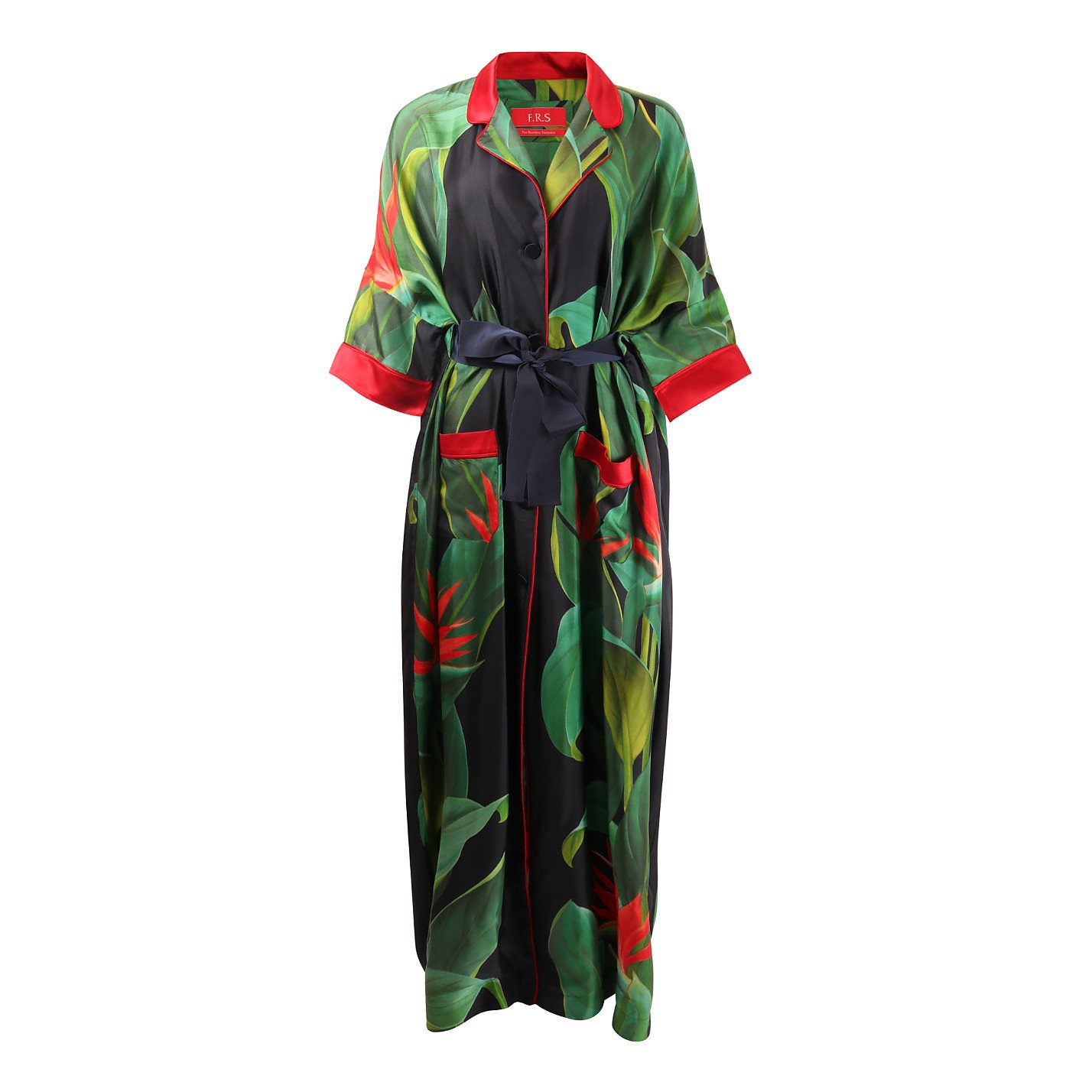 F.R.S For Restless Sleepers Tropical Print Maxi Dress