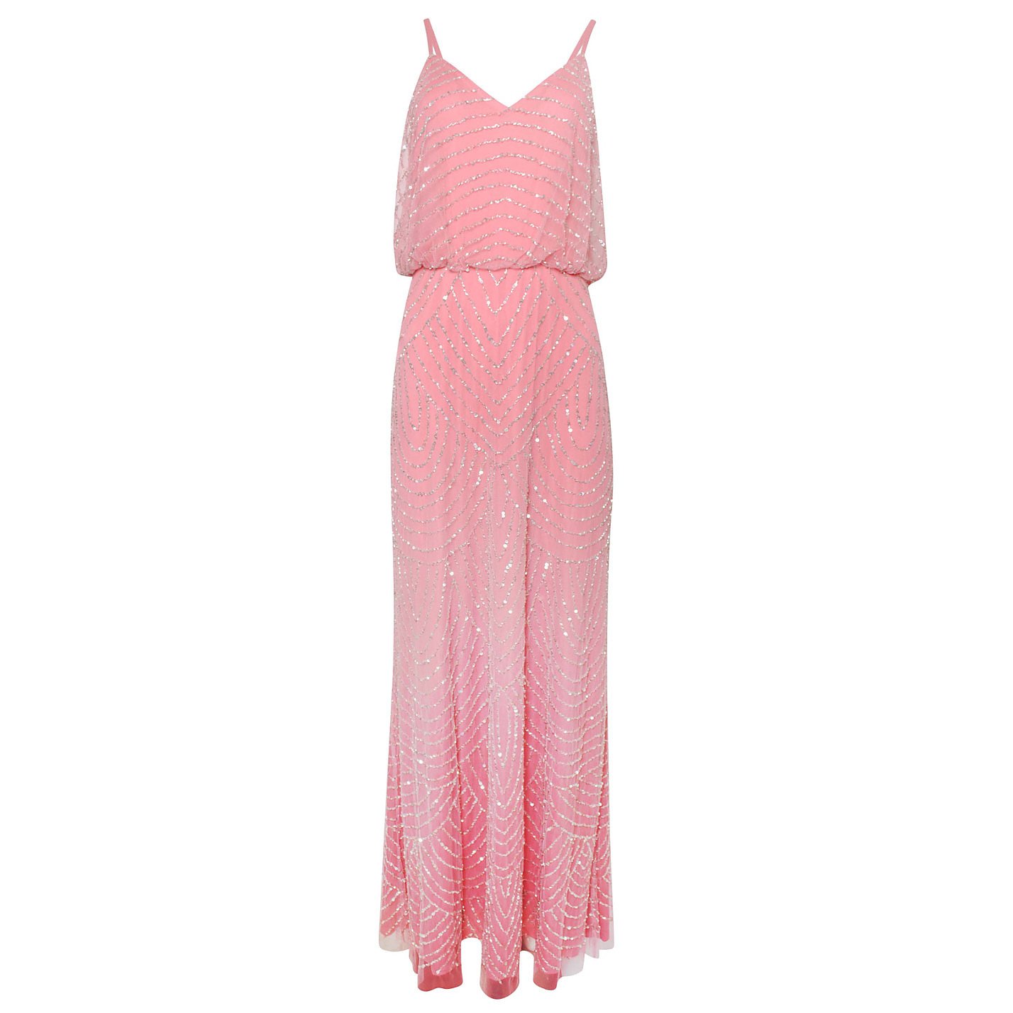 Adrianna Papell Beaded Maxi Gown