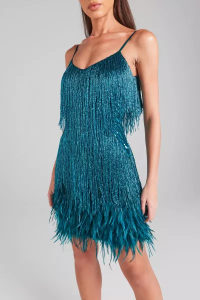 Nadine Merabi Nadine Merabi Lottie Teal Dress