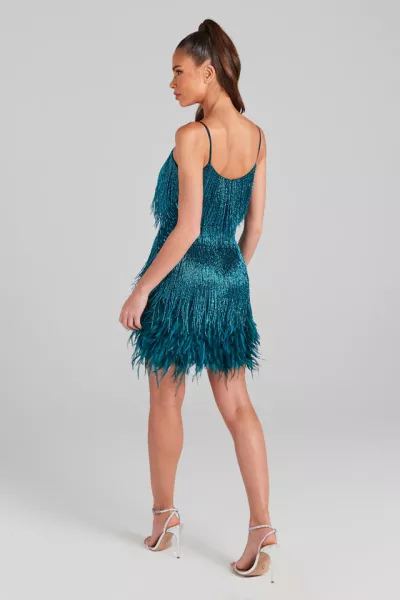 Nadine Merabi Nadine Merabi Lottie Teal Dress