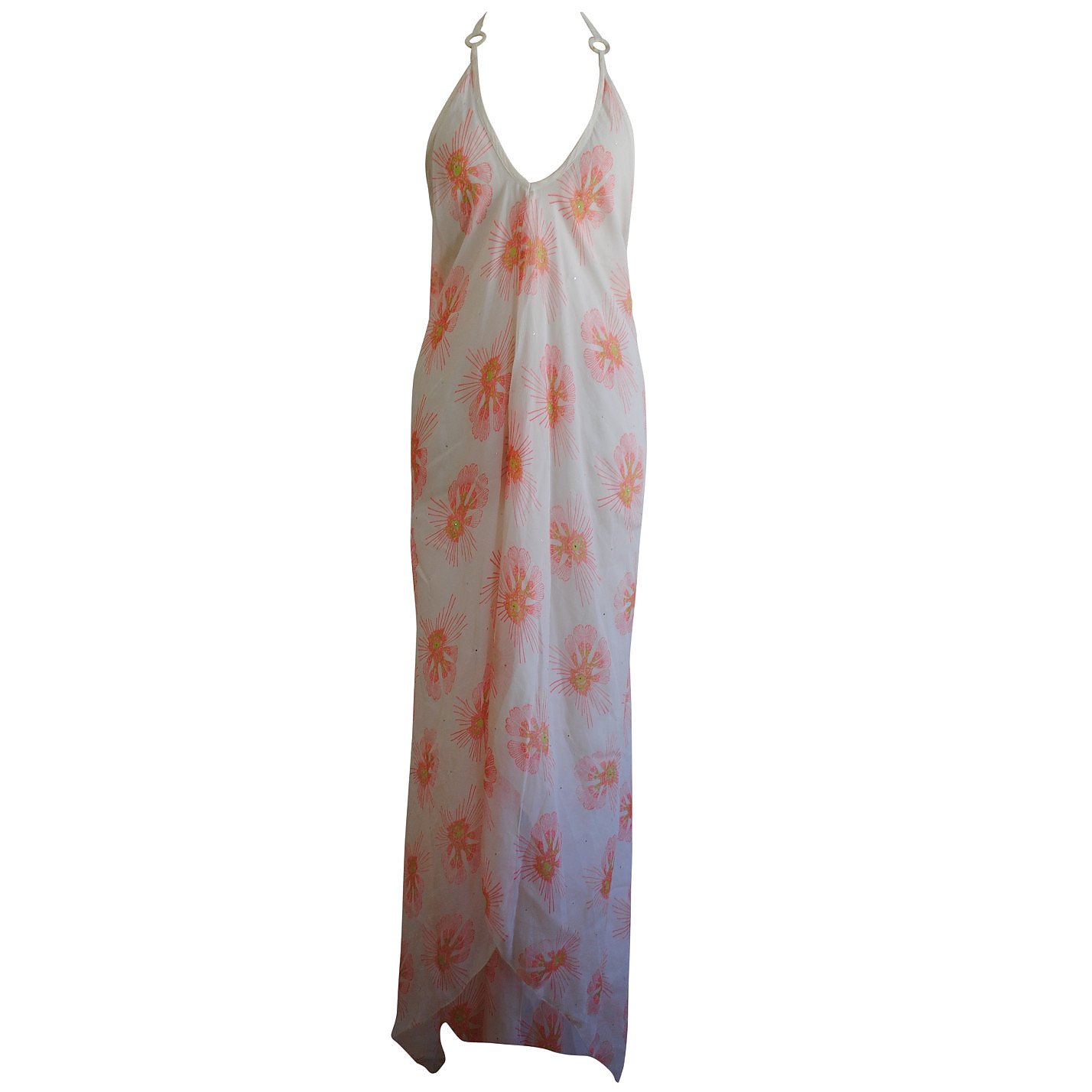 Beach Candy Silk-Chiffon Scarf Dress