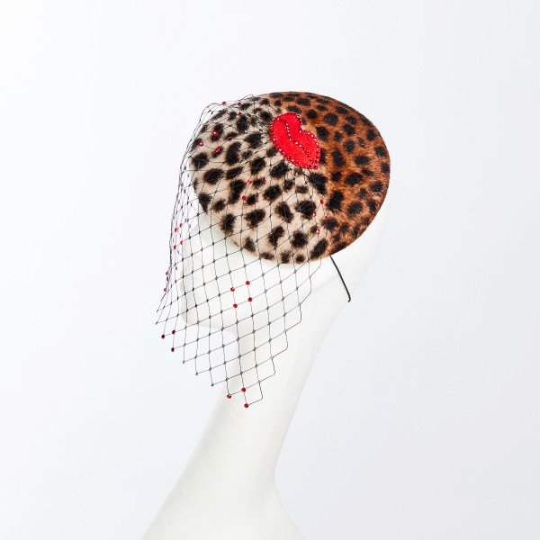 Victoria Grant Leopard Kiss Beret