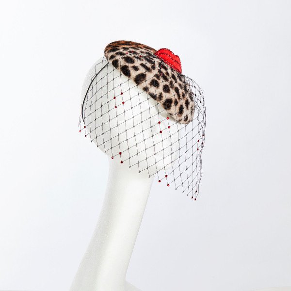 Victoria Grant Leopard Kiss Beret