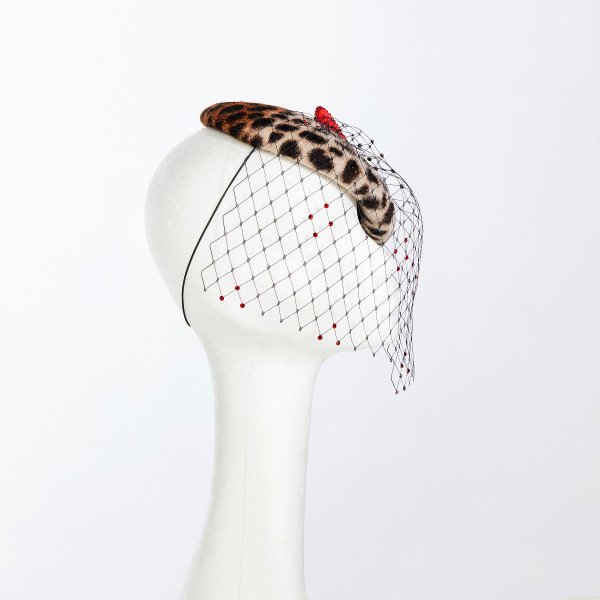 Victoria Grant Leopard Kiss Beret