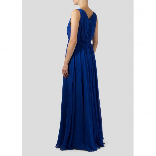 Halston V-Neck Gown