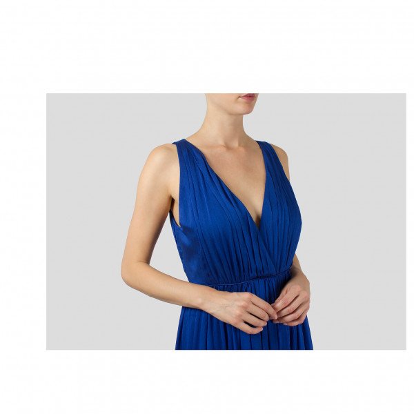 Halston V-Neck Gown