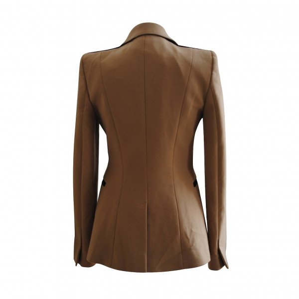 Amanda Wakeley Satin-Trimmed Belted Blazer