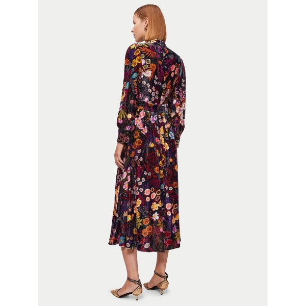 Jigsaw Midnight Garden Velvet Dress
