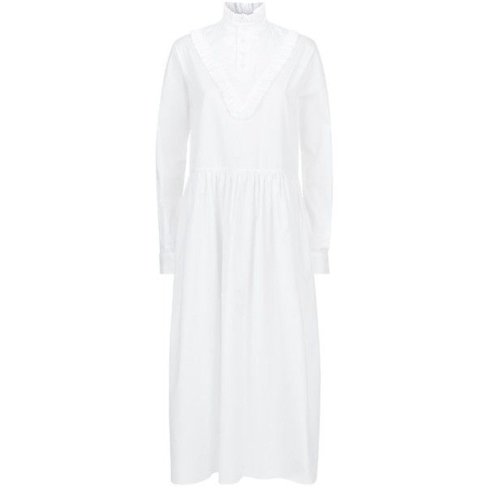 Malene Oddershede Bach Long Dress with Ruffle Collar