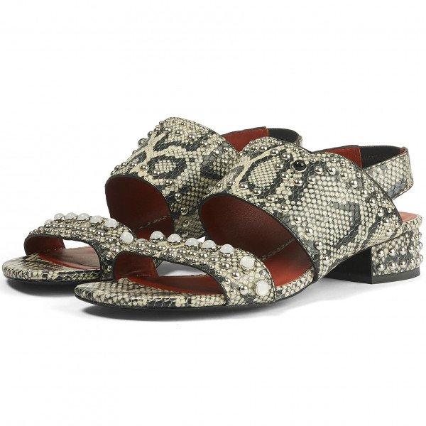 3.1 Phillip Lim Python Leather Sandals