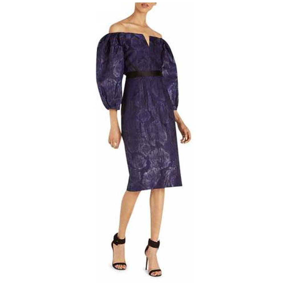 Amanda Wakeley Fil Coupé Statement-Sleeve Dress