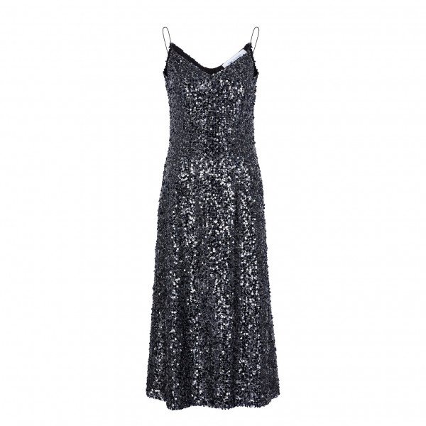 WALK OF SHAME Sequin Midi Slip Dress