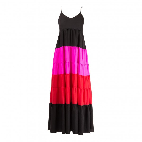 Julie Brown Colour Block Maxi Dress