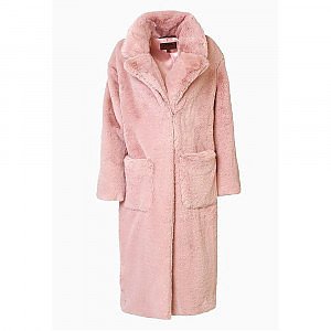 Rent Buy Jakke Katie Faux Fur Coat Bubblegum Pink | MY
