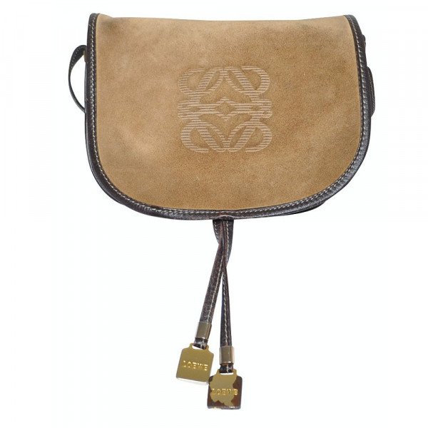 Loewe Vintage Suede Crossbody Bag