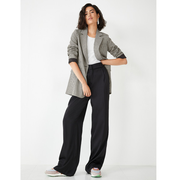 Hush Cecilly Satin Wide Leg Trousers