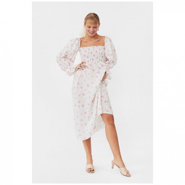 Sleeper Atlanta Linen Dress in Roses