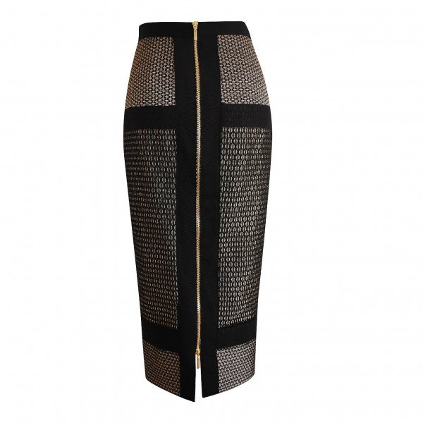 Amanda Wakeley Metallic Pencil Skirt