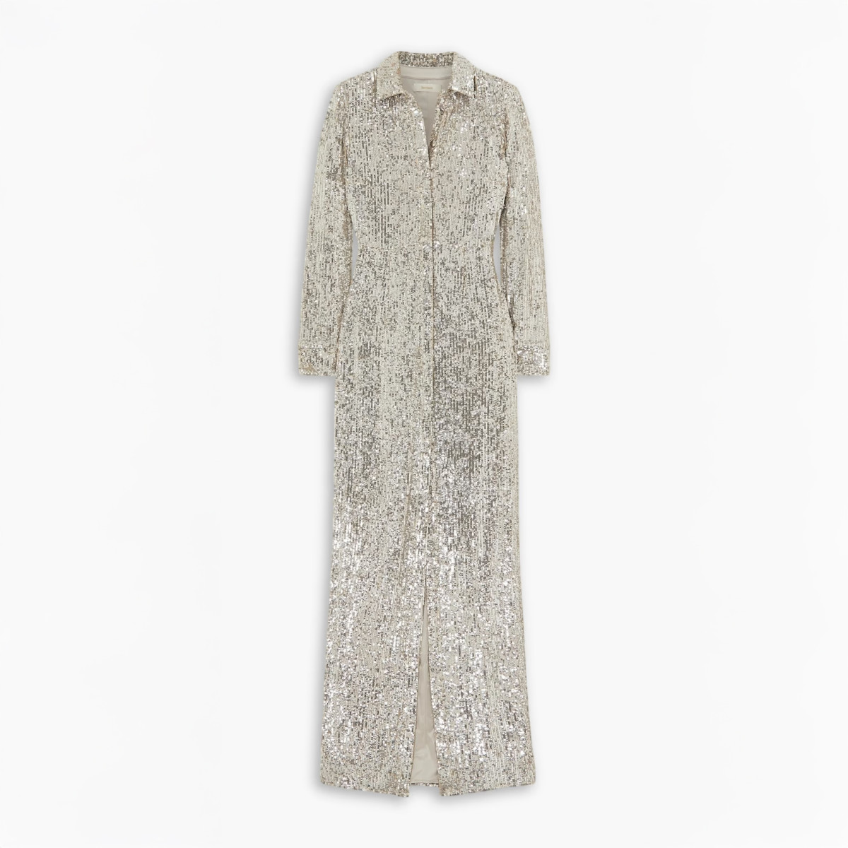 Sem Sem Silver Sequin Shirt Dress