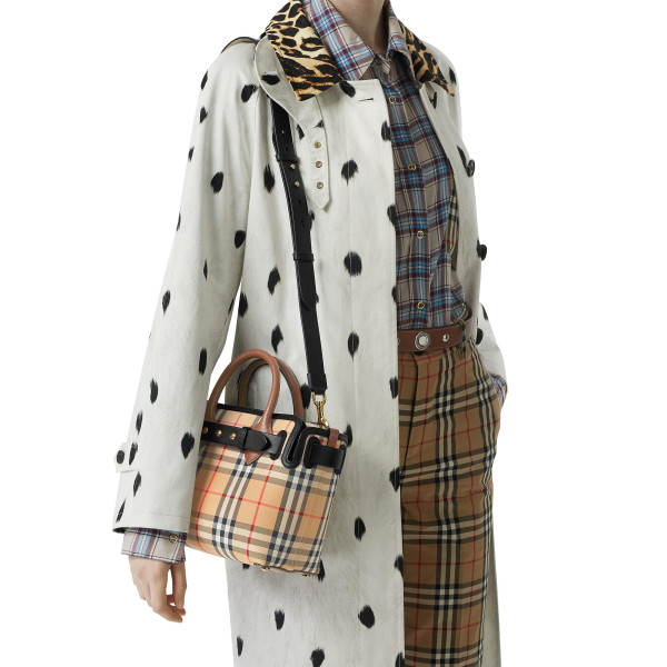 Burberry The Mini Vintage Check Triple Stud Belt Bag