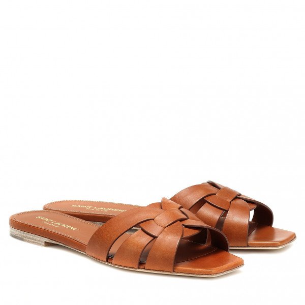 Saint Laurent Tribute Nu Pieds 05 Leather Slides