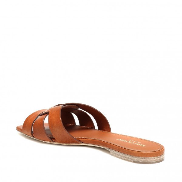 Saint Laurent Tribute Nu Pieds 05 Leather Slides