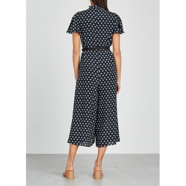 Erdem Ellamay Printed Silk Jumpsuit