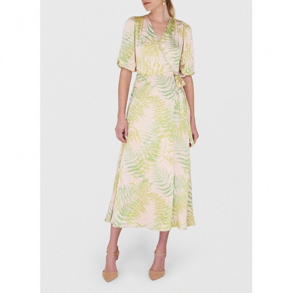 Beulah Damson Wrap Midi Dress