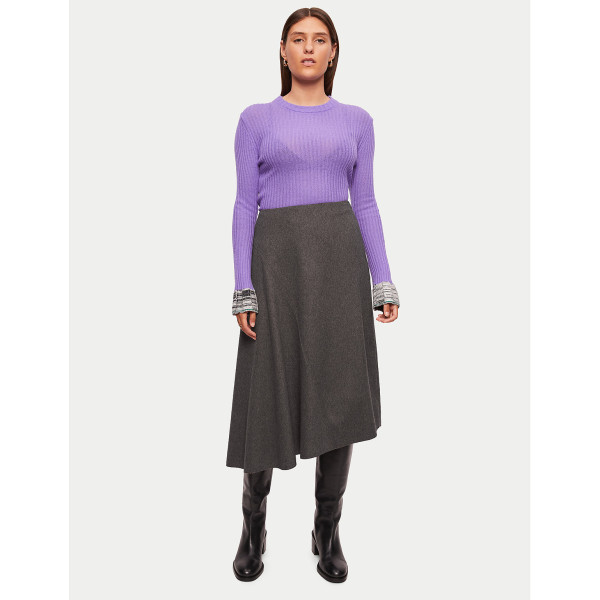 Jigsaw Asymmetric Flannel Skirt