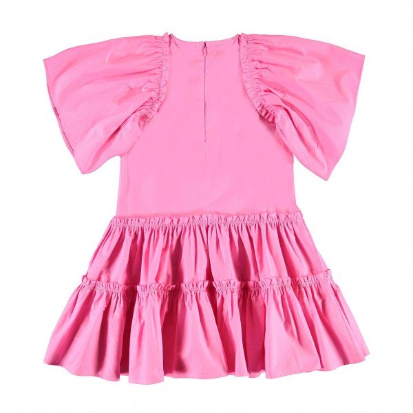 Molo Kids Cat Dress in Bubblegum