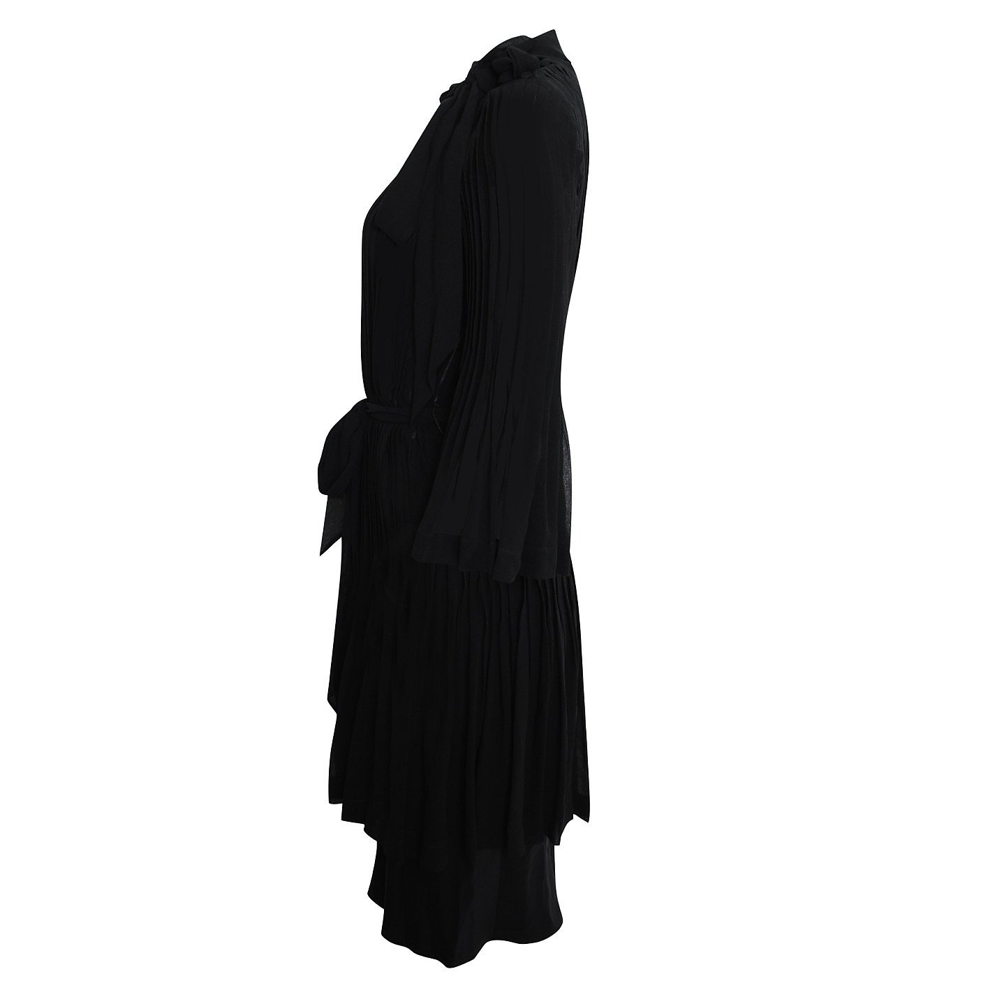 Temperley London Pleated Pussybow Dress