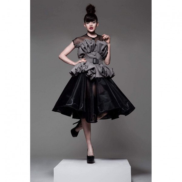 House Of Sheldonhall Crinoline Skirt With Trapped Goose Feather Hem